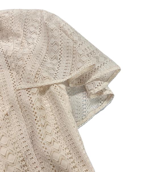 CELFORD（セルフォード）CELFORD (セルフォード) ケープレースワンピース ベージュ サイズ:38の古着・服飾アイテム