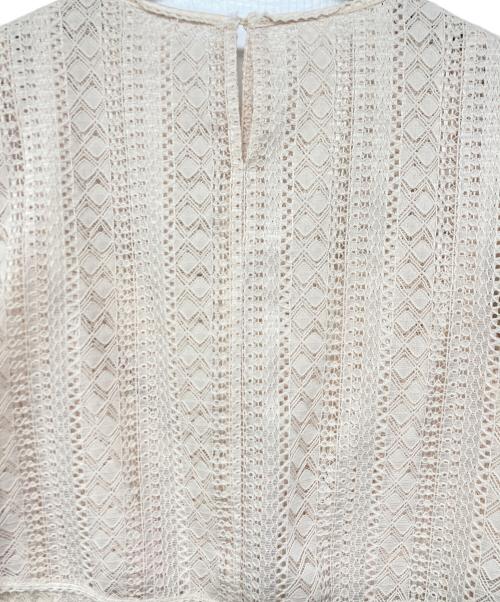 CELFORD（セルフォード）CELFORD (セルフォード) ケープレースワンピース ベージュ サイズ:38の古着・服飾アイテム