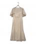 CELFORD（セルフォード）の古着「ケープレースワンピース」｜ベージュ