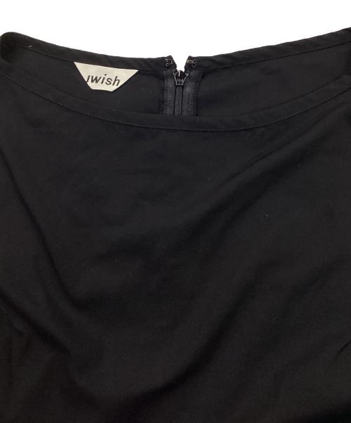 IWISH（アイウィッシュ）IWISH (アイウィッシュ) デザインノースリーブワンピース ブラック サイズ:記載なしの古着・服飾アイテム