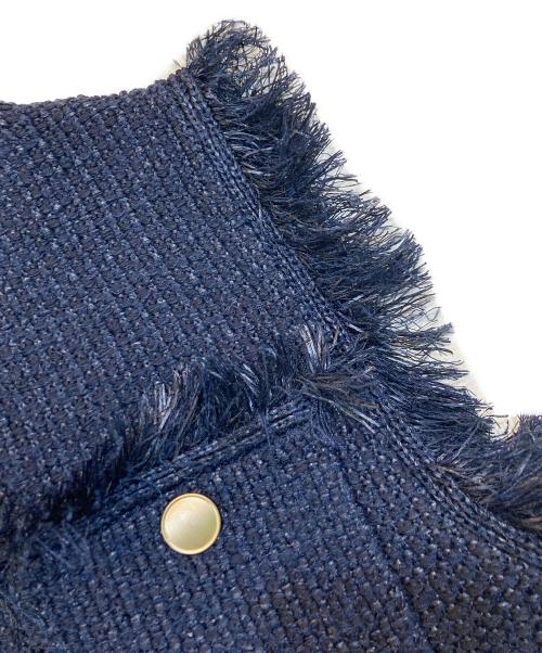 CADUNE（カデュネ）CADUNE (カデュネ) ニットジレ ネイビー サイズ:36の古着・服飾アイテム