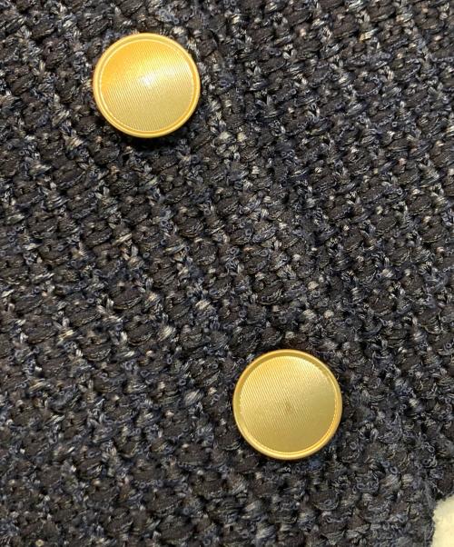 CADUNE（カデュネ）CADUNE (カデュネ) ニットジレ ネイビー サイズ:36の古着・服飾アイテム