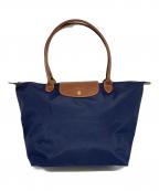 LONGCHAMPロンシャン）の古着「ショルダーバッグ/ルプリアージュ」｜ネイビー