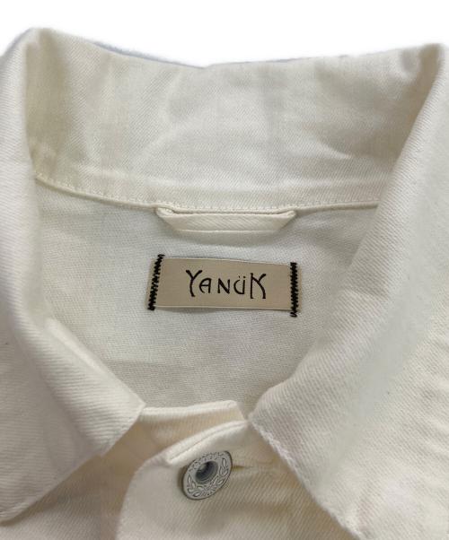 YANUK（ヤヌーク）YANUK (ヤヌーク) Really Light ビッグジーンジャケット ホワイト サイズ:Ｆの古着・服飾アイテム