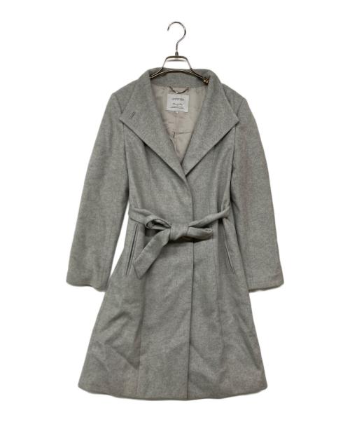 UNTITLED（アンタイトル）UNTITLED (アンタイトル) 2WAY衿 スタンドカラー ロングコート グレー サイズ:1の古着・服飾アイテム