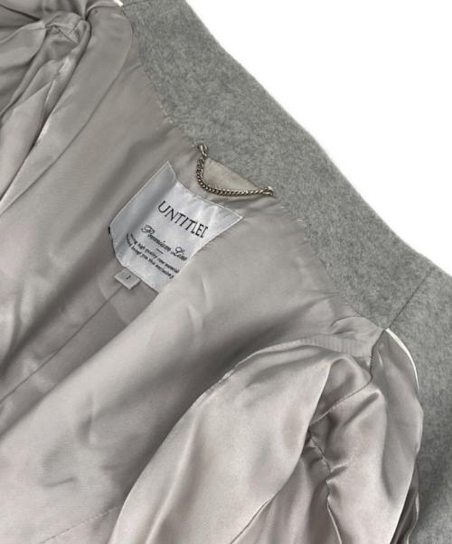 UNTITLED（アンタイトル）UNTITLED (アンタイトル) 2WAY衿 スタンドカラー ロングコート グレー サイズ:1の古着・服飾アイテム