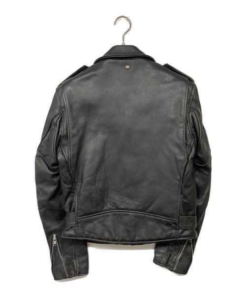 Schott（ショット）Schott (ショット) ダブルレザージャケット ブラック サイズ:38の古着・服飾アイテム