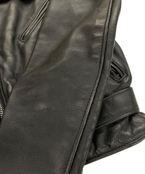 Schott（ショット）Schott (ショット) ダブルレザージャケット ブラック サイズ:38の古着・服飾アイテム