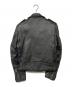 Schott (ショット) ダブルレザージャケット ブラック サイズ:38：30000円