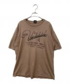 stussyステューシー）の古着「プリントTシャツ」｜ブラウン