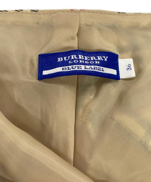 BURBERRY BLUE LABEL（バーバリー ブルー レーベル）BURBERRY BLUE LABEL (バーバリーロンドンブルーレーベル) ノヴァチェックスカート ベージュ サイズ:36の古着・服飾アイテム