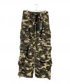 T.C.R BY TOUCHERティー.シー.アール バイ トゥシェ）の古着「NUOVA VISIONE BAGGY CARGO PANTS/ヌオバ ビジョン バギー カーゴパンツ」｜グリーン