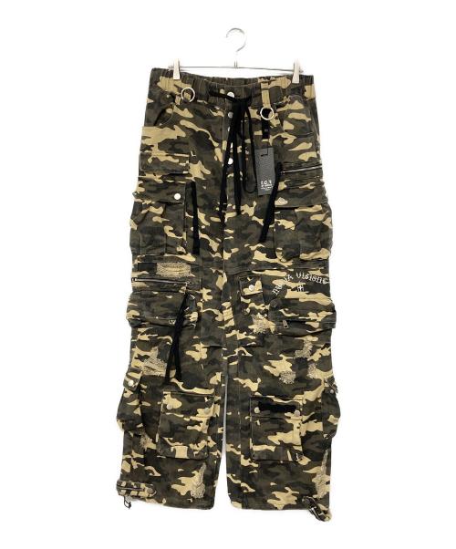 T.C.R BY TOUCHER（ティー.シー.アール バイ トゥシェ）T.C.R BY TOUCHER (ティー.シー.アール バイ トゥシェ) NUOVA VISIONE BAGGY CARGO PANTS/ヌオバ ビジョン バギー カーゴパンツ  グリーン サイズ:1の古着・服飾アイテム