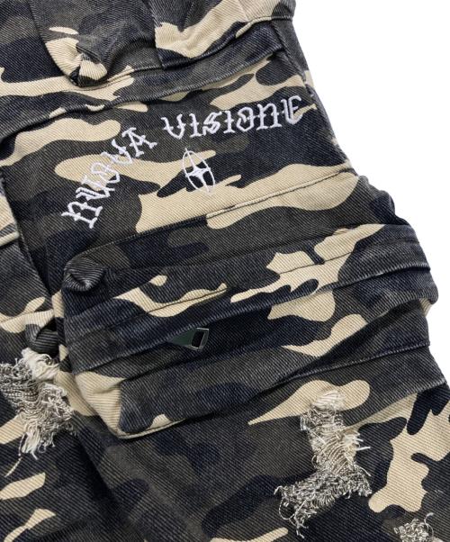 T.C.R BY TOUCHER（ティー.シー.アール バイ トゥシェ）T.C.R BY TOUCHER (ティー.シー.アール バイ トゥシェ) NUOVA VISIONE BAGGY CARGO PANTS/ヌオバ ビジョン バギー カーゴパンツ  グリーン サイズ:1の古着・服飾アイテム