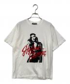 Hysteric Glamourヒステリックグラマー）の古着「LEATHER WOMAN Tシャツ」｜ホワイト