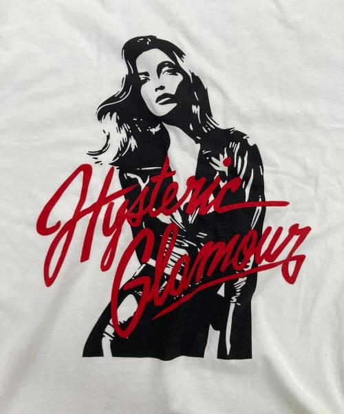 Hysteric Glamour（ヒステリックグラマー）Hysteric Glamour (ヒステリックグラマー) LEATHER WOMAN Tシャツ ホワイト サイズ:Mの古着・服飾アイテム