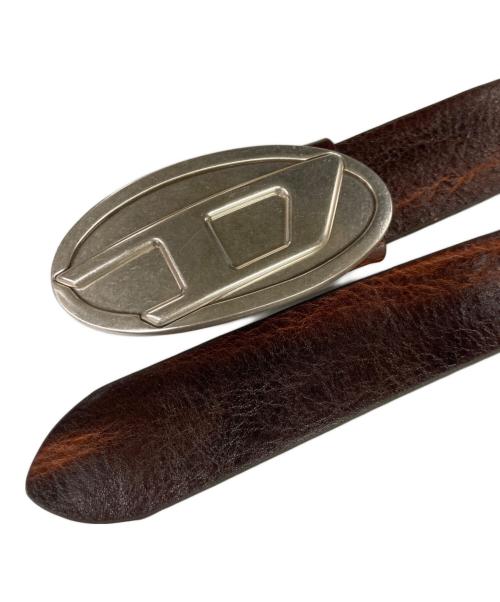 DIESEL（ディーゼル）DIESEL (ディーゼル) ロゴベルト ブラウンの古着・服飾アイテム