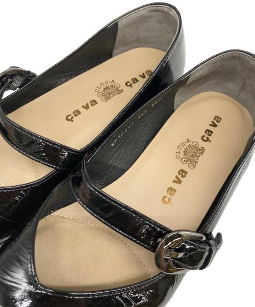 cava cava（サヴァサヴァ）cava cava (サヴァサヴァ) ソフトストラップパンプス ブラック サイズ:24.5の古着・服飾アイテム