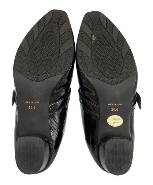 cava cava（サヴァサヴァ）cava cava (サヴァサヴァ) ソフトストラップパンプス ブラック サイズ:24.5の古着・服飾アイテム