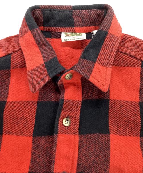 FIVE BROTHER（ファイブブラザー）FIVE BROTHER (ファイブブラザー) ネルシャツ レッド サイズ:Mの古着・服飾アイテム