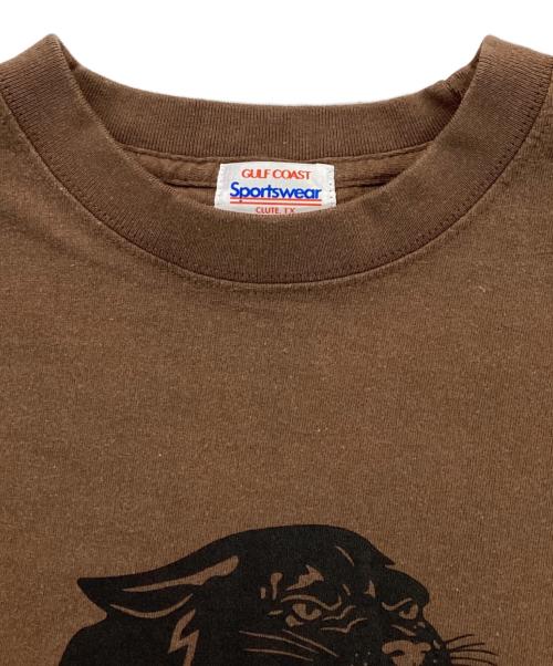 FRAMeWORK（フレームワーク）FRAMeWORK (フレームワーク) プリントカットソー ブラウン サイズ:Lの古着・服飾アイテム