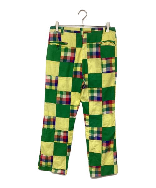 USED（ユーズド）USED (ユーズド) パッチワークパンツ グリーン サイズ:記載なしの古着・服飾アイテム