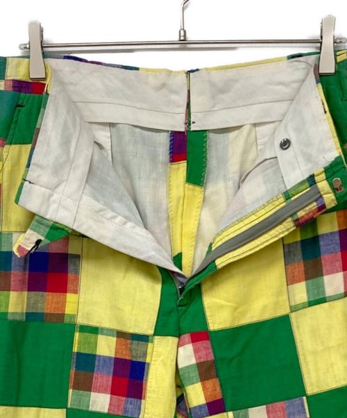 USED（ユーズド）USED (ユーズド) パッチワークパンツ グリーン サイズ:記載なしの古着・服飾アイテム