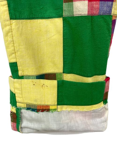 USED（ユーズド）USED (ユーズド) パッチワークパンツ グリーン サイズ:記載なしの古着・服飾アイテム