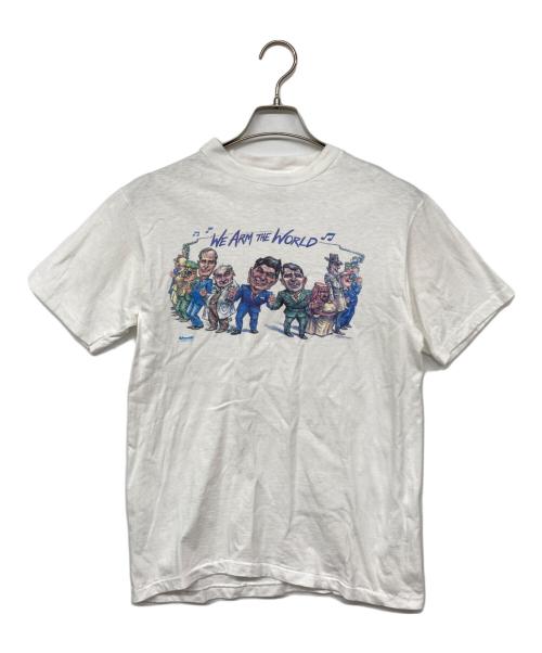 Hanes（ヘインズ）Hanes (ヘインズ) 90’sプリントTシャツ ホワイト サイズ:Mの古着・服飾アイテム