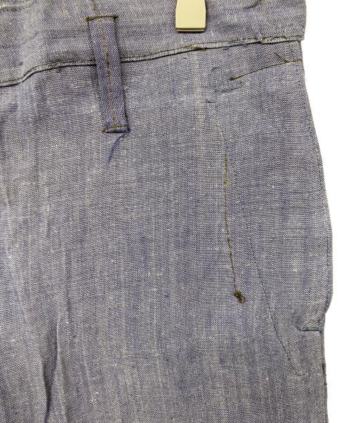 USED（ユーズド）USED (ユーズド) FMNリネンセーラーパンツ ブルー サイズ:不明の古着・服飾アイテム