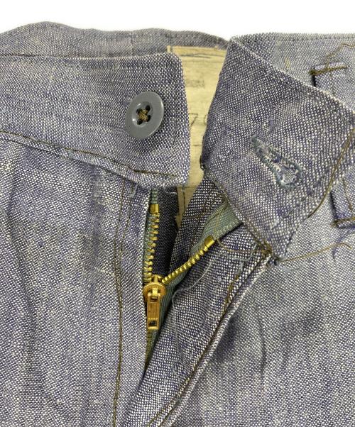 USED（ユーズド）USED (ユーズド) FMNリネンセーラーパンツ ブルー サイズ:不明の古着・服飾アイテム