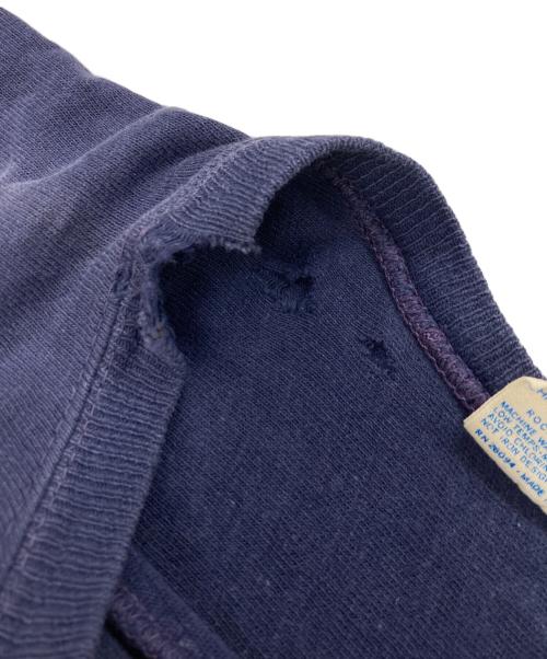 Champion（チャンピオン）Champion (チャンピオン) 70’ＳフットボールTシャツ ネイビー サイズ:Ｍの古着・服飾アイテム