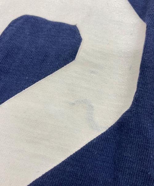 Champion（チャンピオン）Champion (チャンピオン) 70’ＳフットボールTシャツ ネイビー サイズ:Ｍの古着・服飾アイテム