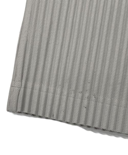 HOMME PLISSE ISSEY MIYAKE（オム プリッセ イッセイ ミヤケ）HOMME PLISSE ISSEY MIYAKE (オム プリッセ イッセイ ミヤケ) プリーツカットソー グレー サイズ:2の古着・服飾アイテム