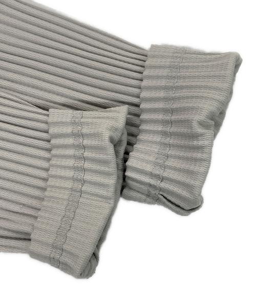 HOMME PLISSE ISSEY MIYAKE（オム プリッセ イッセイ ミヤケ）HOMME PLISSE ISSEY MIYAKE (オム プリッセ イッセイ ミヤケ) プリーツカットソー グレー サイズ:2の古着・服飾アイテム