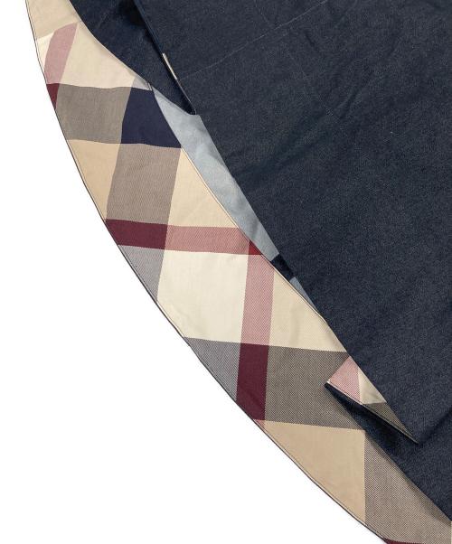 BLUE LABEL CRESTBRIDGE（ブルーレーベルクレストブリッジ）BLUE LABEL CRESTBRIDGE (ブルーレーベルクレストブリッジ) サーキュラースカート ブルー サイズ:38の古着・服飾アイテム