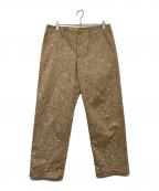 seven by sevenセブンバイセブン）の古着「WIDE TROUSERS Over paint」｜ベージュ