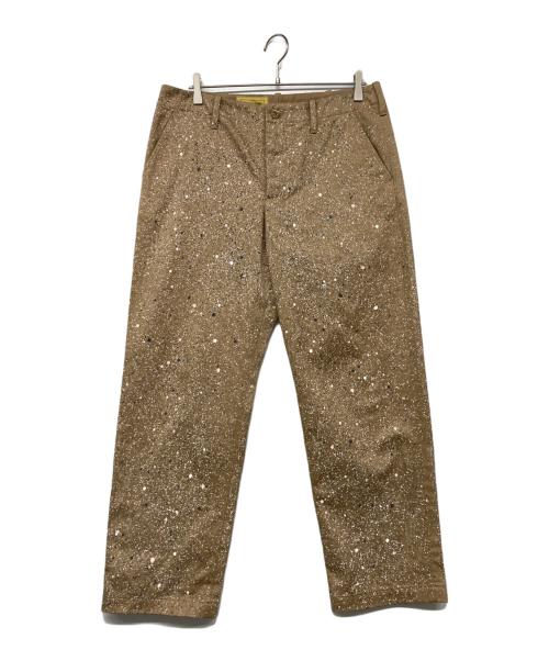 seven by seven（セブンバイセブン）seven by seven (セブンバイセブン) WIDE TROUSERS Over paint ベージュ サイズ:Lの古着・服飾アイテム