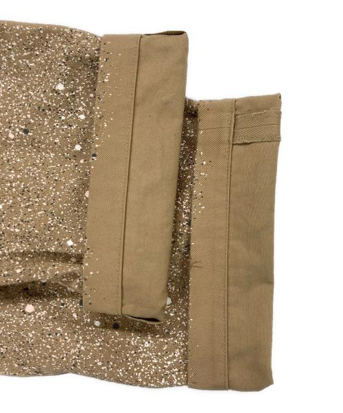 seven by seven（セブンバイセブン）seven by seven (セブンバイセブン) WIDE TROUSERS Over paint ベージュ サイズ:Lの古着・服飾アイテム