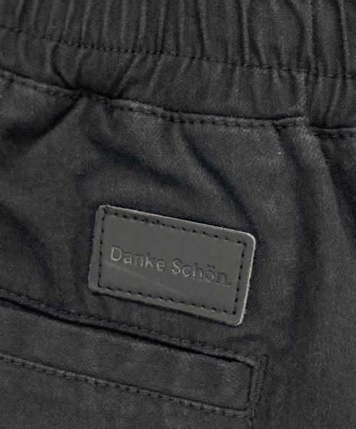 DANKE SCHON（ダンケ シェーン）Danke schon (ダンケ シェーン) STRETCH TWILL ZIP W-POCKET WIDE PANTS ブラック サイズ:30の古着・服飾アイテム