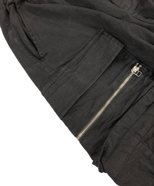 DANKE SCHON（ダンケ シェーン）Danke schon (ダンケ シェーン) STRETCH TWILL ZIP W-POCKET WIDE PANTS ブラック サイズ:30の古着・服飾アイテム