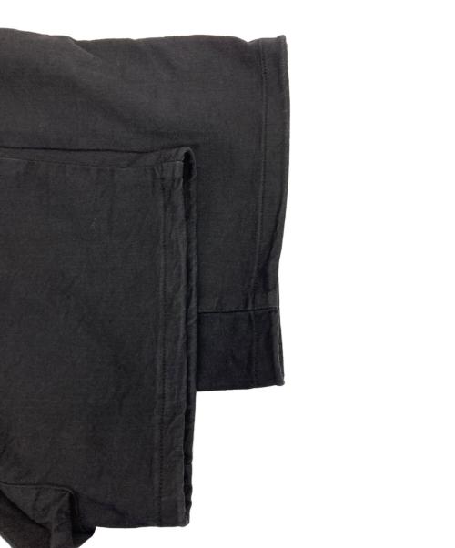 DANKE SCHON（ダンケ シェーン）Danke schon (ダンケ シェーン) STRETCH TWILL ZIP W-POCKET WIDE PANTS ブラック サイズ:30の古着・服飾アイテム