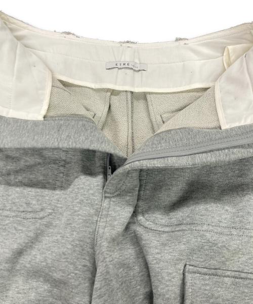 ETRE TOKYO（エトレトウキョウ）ETRE TOKYO (エトレトウキョウ) ベルテッドヘムカーゴパンツ グレー サイズ:Mの古着・服飾アイテム