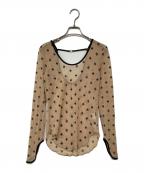 SORINソリン）の古着「SWAN LAKE U-NECK TOP」｜ベージュ