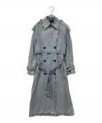 Desigualデシグアル）の古着「Denim trench coat/デニムトレンチコート」｜インディゴ