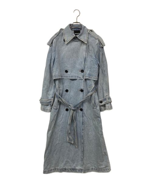 Desigual（デシグアル）Desigual (デシグアル) Denim trench coat/デニムトレンチコート インディゴ サイズ:Sの古着・服飾アイテム