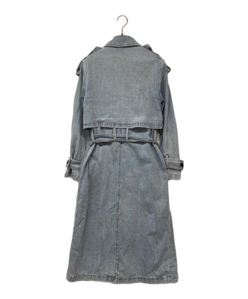 Desigual（デシグアル）Desigual (デシグアル) Denim trench coat/デニムトレンチコート インディゴ サイズ:Sの古着・服飾アイテム