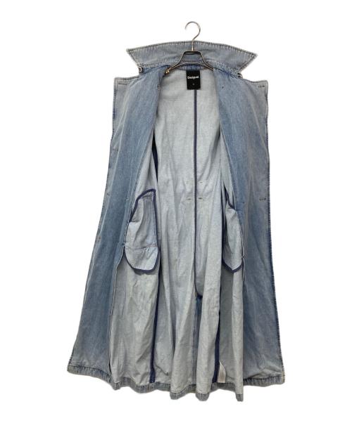Desigual（デシグアル）Desigual (デシグアル) Denim trench coat/デニムトレンチコート インディゴ サイズ:Sの古着・服飾アイテム