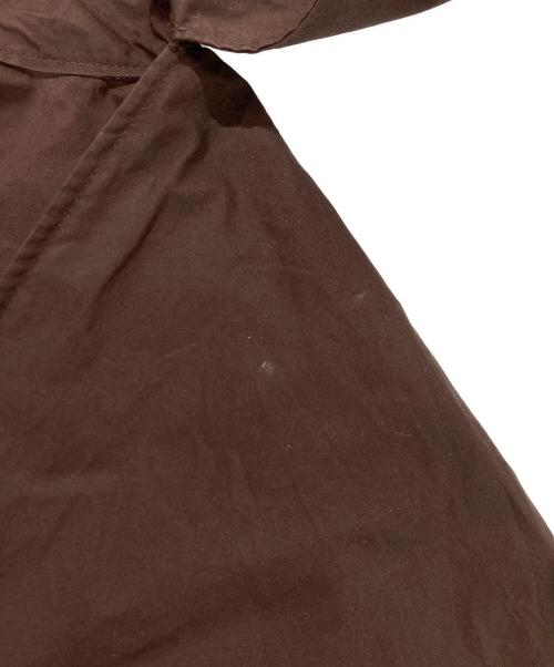 LOEFF（ロエフ）LOEFF (ロエフ) オーガニックコットン タイプライター リボンタイブラウス ブラウン サイズ:記載なしの古着・服飾アイテム