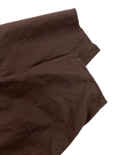 LOEFF（ロエフ）LOEFF (ロエフ) オーガニックコットン タイプライター リボンタイブラウス ブラウン サイズ:記載なしの古着・服飾アイテム